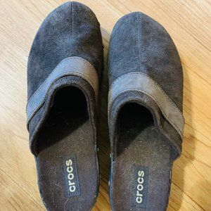 Brand New Crocs Suede Clogs